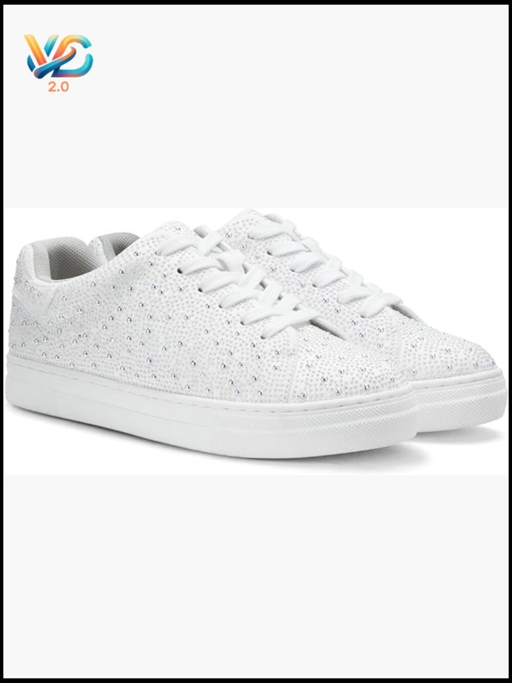 Glitter Fashion Star Sneakers Low Top Platform Lace Up Comfortable Wedding